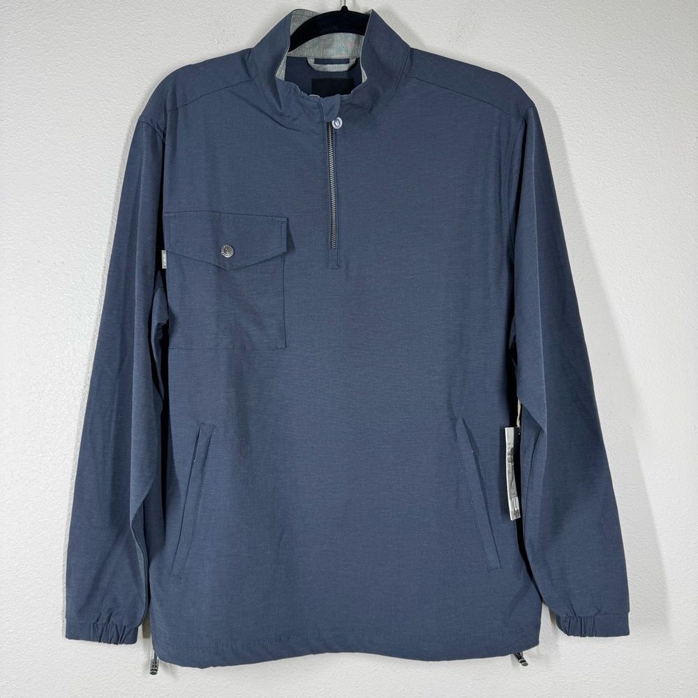 NWT Linksoul 1/4 Zip Pullover Windbreaker Jacket Navy Golf Performance Small